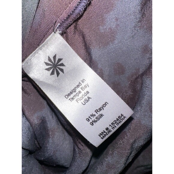 Kyla Seo Kinzie Dress Velvet Tie-Dye Embroidered Tunic Blouse - Deep Camo (XS) - Picture 4 of 7